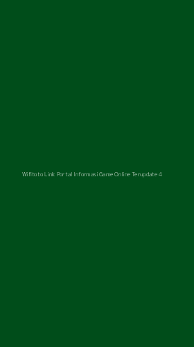 Tampilan Antarmuka Aplikasi Wifitoto Link Portal Informasi Game Online Terupdate - 4