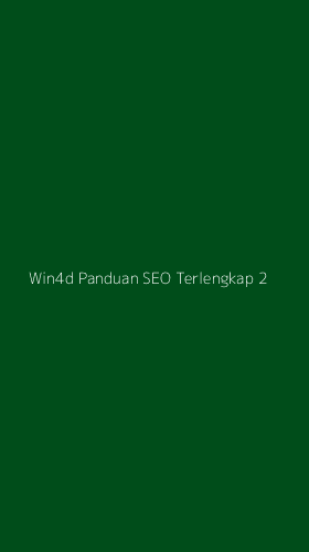 Tampilan Antarmuka Aplikasi Win4d Panduan Seo Terlengkap - 2
