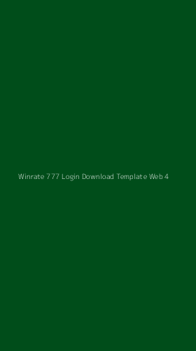 Tampilan Antarmuka Aplikasi Winrate 777 Login Download Template Web - 4