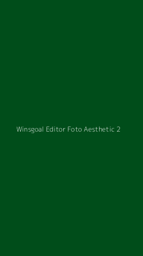 Tampilan Antarmuka Aplikasi Winsgoal Editor Foto Aesthetic - 2