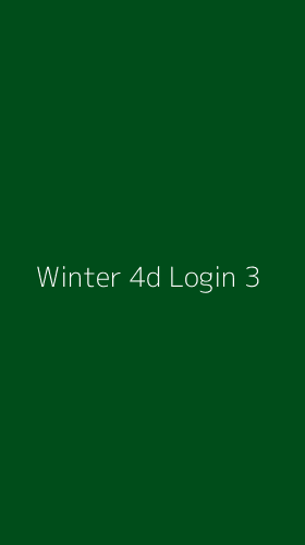 Tampilan Antarmuka Aplikasi Winter 4d Login - 3