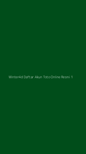 Tampilan Antarmuka Aplikasi Winter4d Daftar Akun Toto Online Resmi - 1