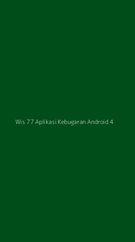Tampilan Antarmuka Aplikasi Wis 77 Aplikasi Kebugaran Android - 4