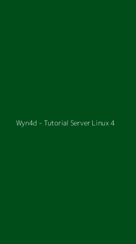 Tampilan Antarmuka Aplikasi Wyn4d - Tutorial Server Linux - 4