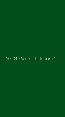 Tampilan Antarmuka Aplikasi Yolo4d Musik Lite Terbaru - 1