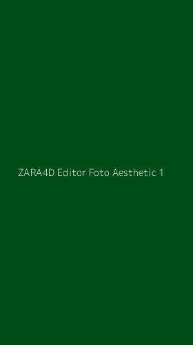 Tampilan Antarmuka Aplikasi Zara4d Editor Foto Aesthetic - 1