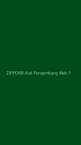 Tampilan Antarmuka Aplikasi Zippo88 Alat Pengembang Web - 1