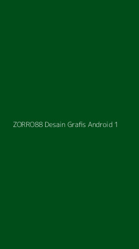 Tampilan Antarmuka Aplikasi Zorro88 Desain Grafis Android - 1