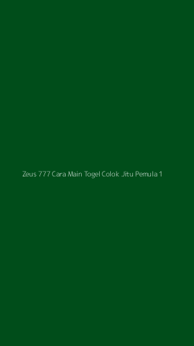 Tampilan Antarmuka Aplikasi Zeus 777 Cara Main Togel Colok Jitu Pemula - 1