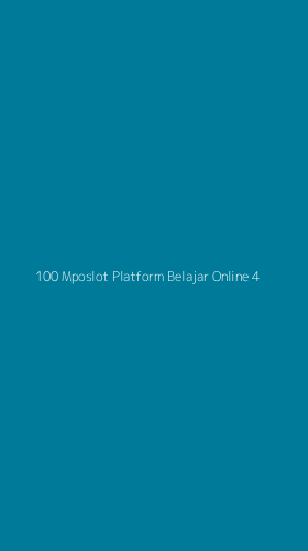 Tampilan Antarmuka Aplikasi 100 Mposlot Platform Belajar Online - 4