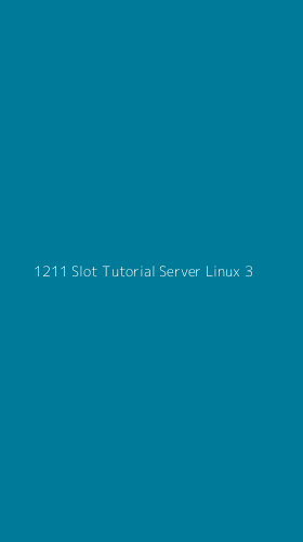 Tampilan Antarmuka Aplikasi 1211 Slot Tutorial Server Linux - 3