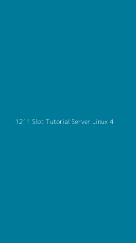 Tampilan Antarmuka Aplikasi 1211 Slot Tutorial Server Linux - 4