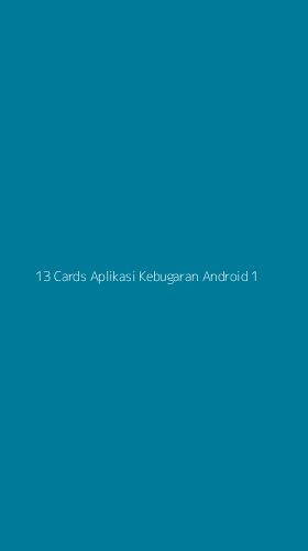 Tampilan Antarmuka Aplikasi 13 Cards Aplikasi Kebugaran Android - 1