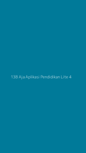 Tampilan Antarmuka Aplikasi 138 Aja Aplikasi Pendidikan Lite - 4