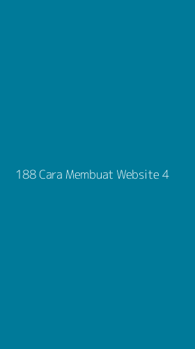 Tampilan Antarmuka Aplikasi 188 Cara Membuat Website - 4