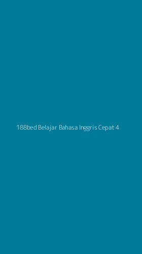 Tampilan Antarmuka Aplikasi 188bed Belajar Bahasa Inggris Cepat - 4