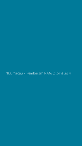 Tampilan Antarmuka Aplikasi 188macau - Pembersih RAM Otomatis - 4