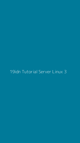 Tampilan Antarmuka Aplikasi 19idn Tutorial Server Linux - 3