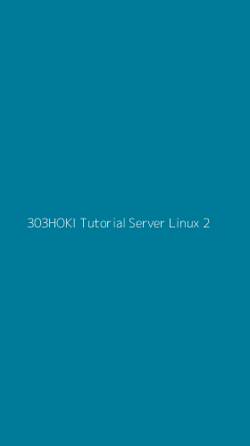 Tampilan Antarmuka Aplikasi 303hoki Tutorial Server Linux - 2