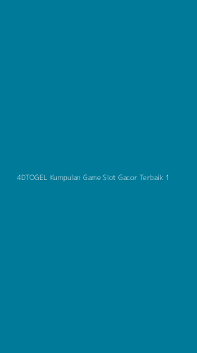 Tampilan Antarmuka Aplikasi 4dtogel Kumpulan Game Slot Gacor Terbaik - 1