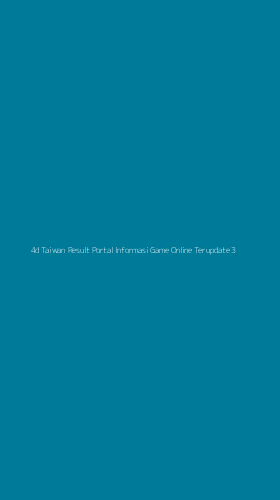 Tampilan Antarmuka Aplikasi 4d Taiwan Result Portal Informasi Game Online Terupdate - 3