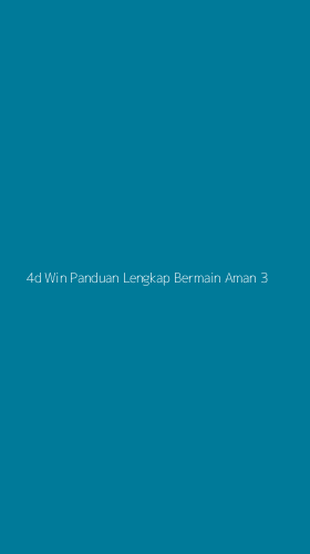 Tampilan Antarmuka Aplikasi 4d Win Panduan Lengkap Bermain Aman - 3