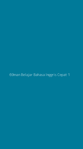 Tampilan Antarmuka Aplikasi 69man Belajar Bahasa Inggris Cepat - 1
