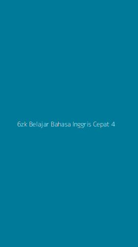 Tampilan Antarmuka Aplikasi 6zk Belajar Bahasa Inggris Cepat - 4