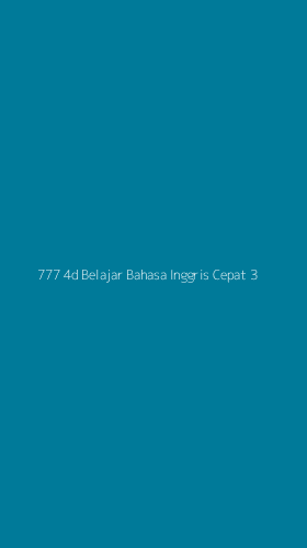 Tampilan Antarmuka Aplikasi 777 4d Belajar Bahasa Inggris Cepat - 3