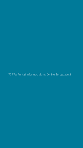 Tampilan Antarmuka Aplikasi 7777w Portal Informasi Game Online Terupdate - 3