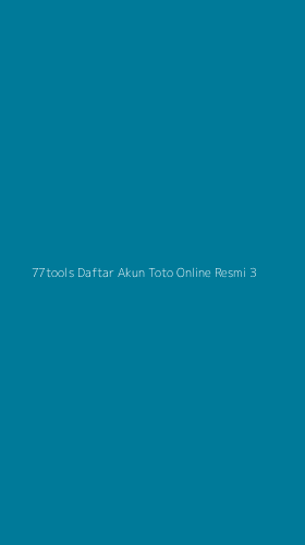 Tampilan Antarmuka Aplikasi 77tools Daftar Akun Toto Online Resmi - 3