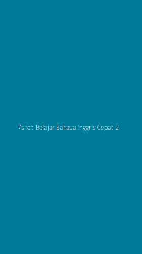 Tampilan Antarmuka Aplikasi 7shot Belajar Bahasa Inggris Cepat - 2