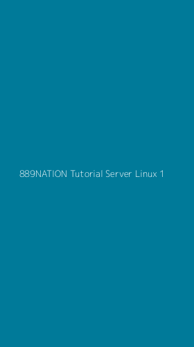 Tampilan Antarmuka Aplikasi 889nation Tutorial Server Linux - 1