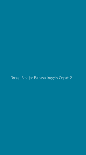 Tampilan Antarmuka Aplikasi 9naga Belajar Bahasa Inggris Cepat - 2