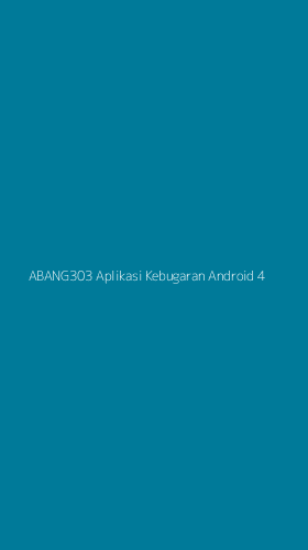 Tampilan Antarmuka Aplikasi Abang303 Aplikasi Kebugaran Android - 4
