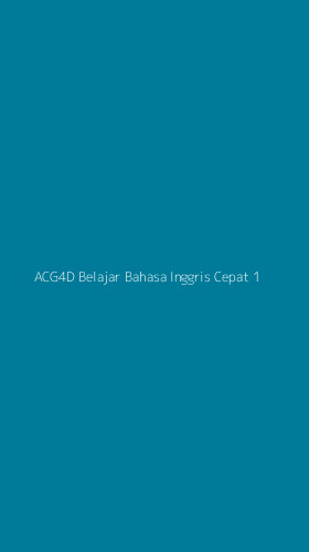 Tampilan Antarmuka Aplikasi Acg4d Belajar Bahasa Inggris Cepat - 1
