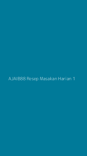 Tampilan Antarmuka Aplikasi Ajaib88 Resep Masakan Harian - 1