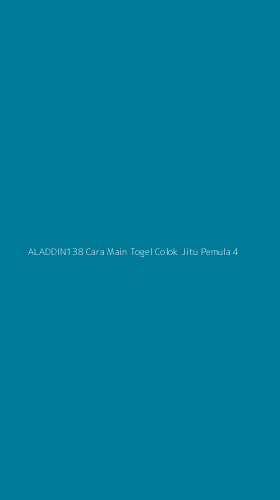 Tampilan Antarmuka Aplikasi Aladdin138 Cara Main Togel Colok Jitu Pemula - 4