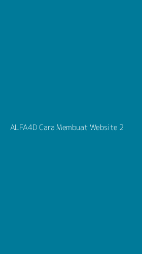 Tampilan Antarmuka Aplikasi Alfa4d Cara Membuat Website - 2