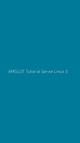 Tampilan Antarmuka Aplikasi Apkslot Tutorial Server Linux - 3