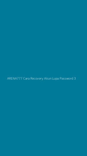 Tampilan Antarmuka Aplikasi Arena777 Cara Recovery Akun Lupa Password - 3