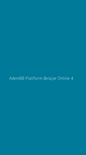 Tampilan Antarmuka Aplikasi Adem88 Platform Belajar Online - 4