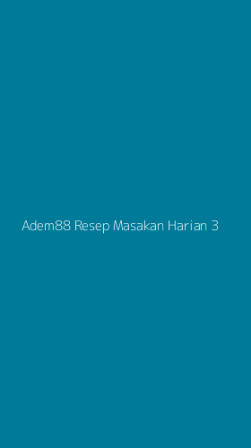 Tampilan Antarmuka Aplikasi Adem88 Resep Masakan Harian - 3