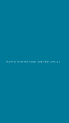 Tampilan Antarmuka Aplikasi Agung4d Situs Dengan Metode Pembayaran Lengkap - 3