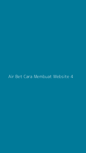 Tampilan Antarmuka Aplikasi Air Bet Cara Membuat Website - 4