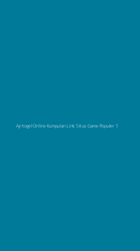 Tampilan Antarmuka Aplikasi Ajrtogel Online Kumpulan Link Situs Game Populer - 1
