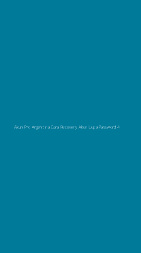 Tampilan Antarmuka Aplikasi Akun Pro Argentina Cara Recovery Akun Lupa Password - 4