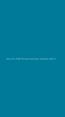 Tampilan Antarmuka Aplikasi Akun Pro Raffi Ahmad Download Template Web - 3