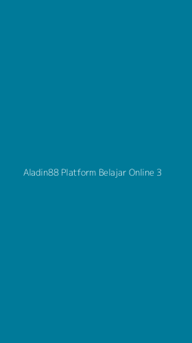 Tampilan Antarmuka Aplikasi Aladin88 Platform Belajar Online - 3