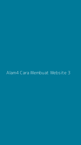 Tampilan Antarmuka Aplikasi Alam4 Cara Membuat Website - 3